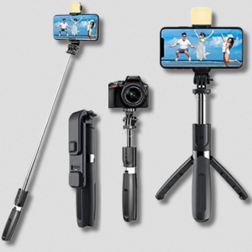 Tripied-Perche à Selfie avec LED et Bluetooth Intégrés OEM Q07 Pro™