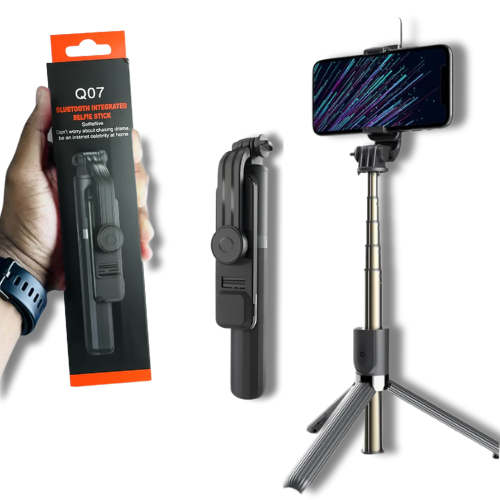 Trépied-Perche à Selfie avec LED et Bluetooth Intégrés OEM Q07 Pro™