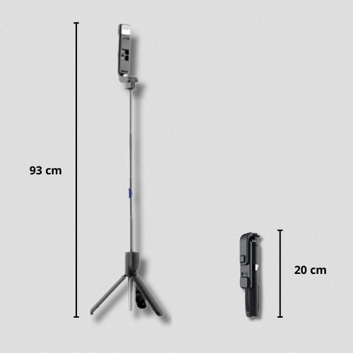 Tripied-Perche à Selfie avec LED et Bluetooth Intégrés OEM Q07 Pro™